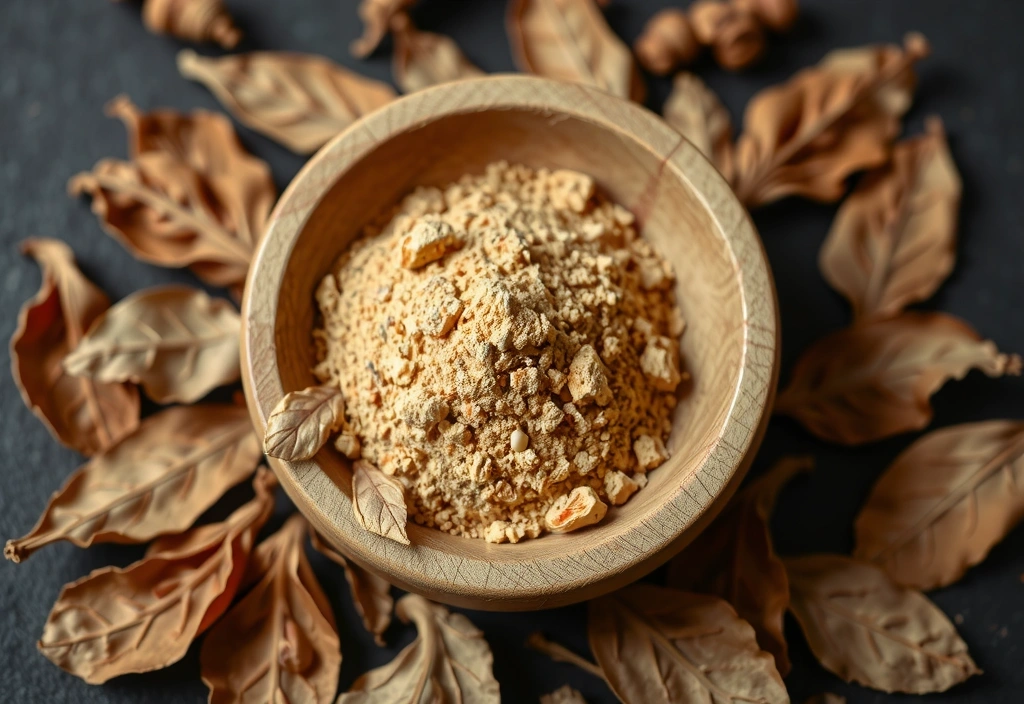Ashwagandha root and powder